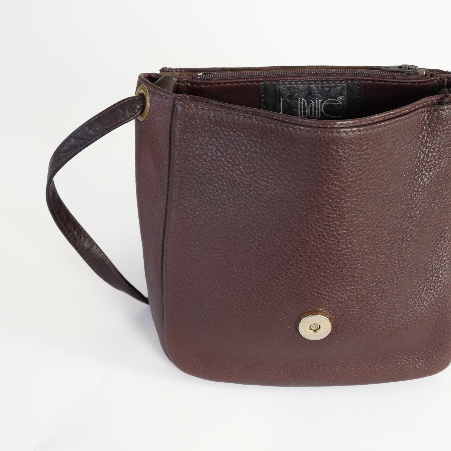Vintage Soft Brown Leather Crossbody by Libaire