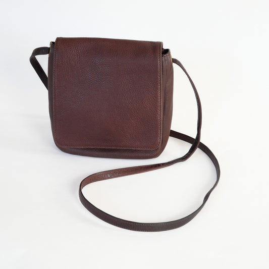 Vintage Soft Brown Leather Crossbody by Libaire