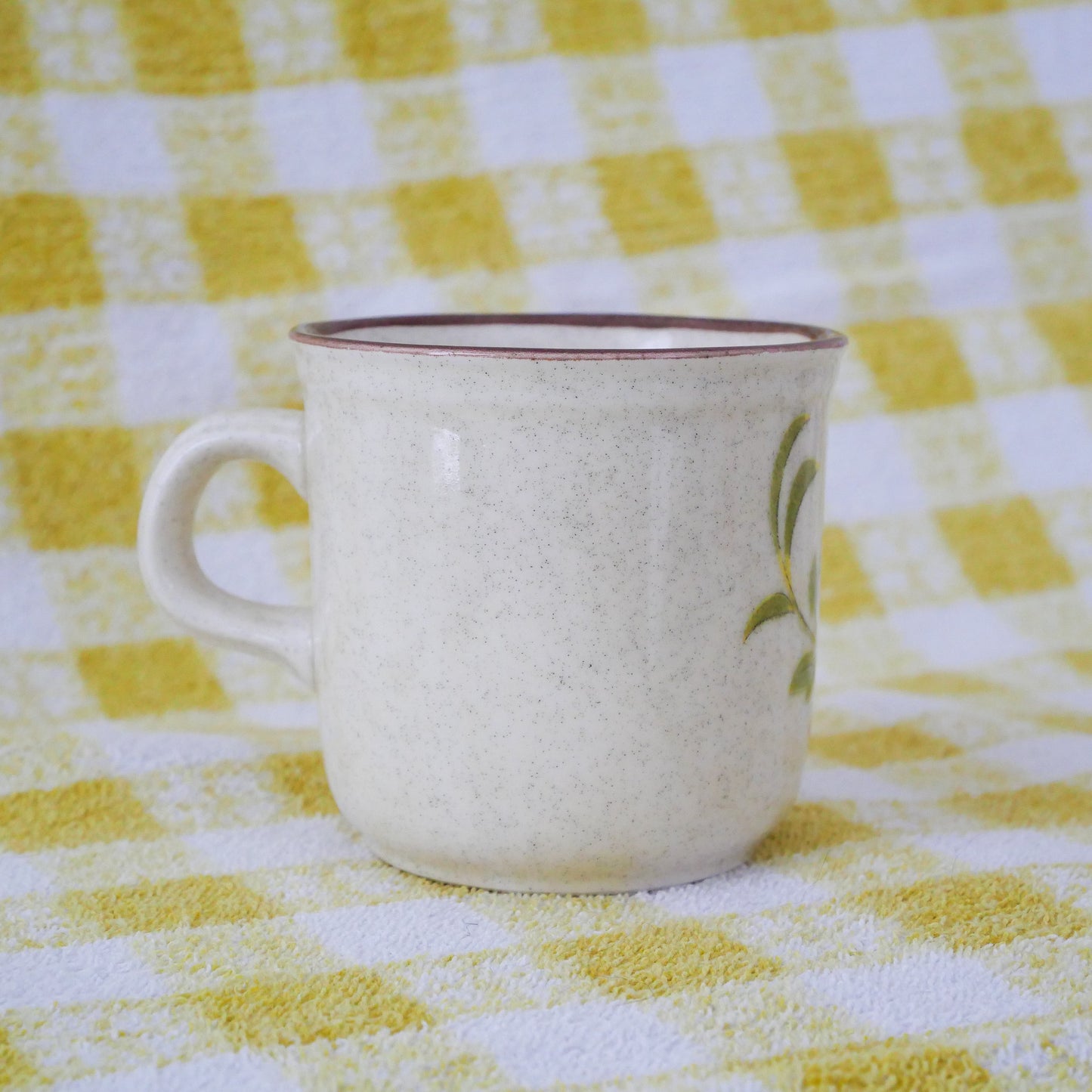 Set of 2 Vintage Flower Mugs