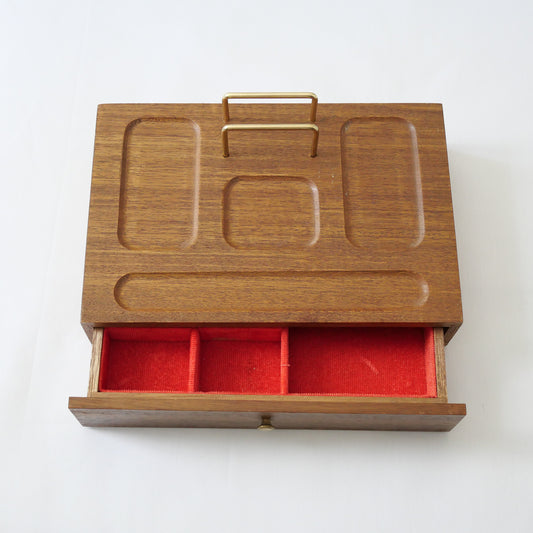 Wooden Mid-century Jewelry Box