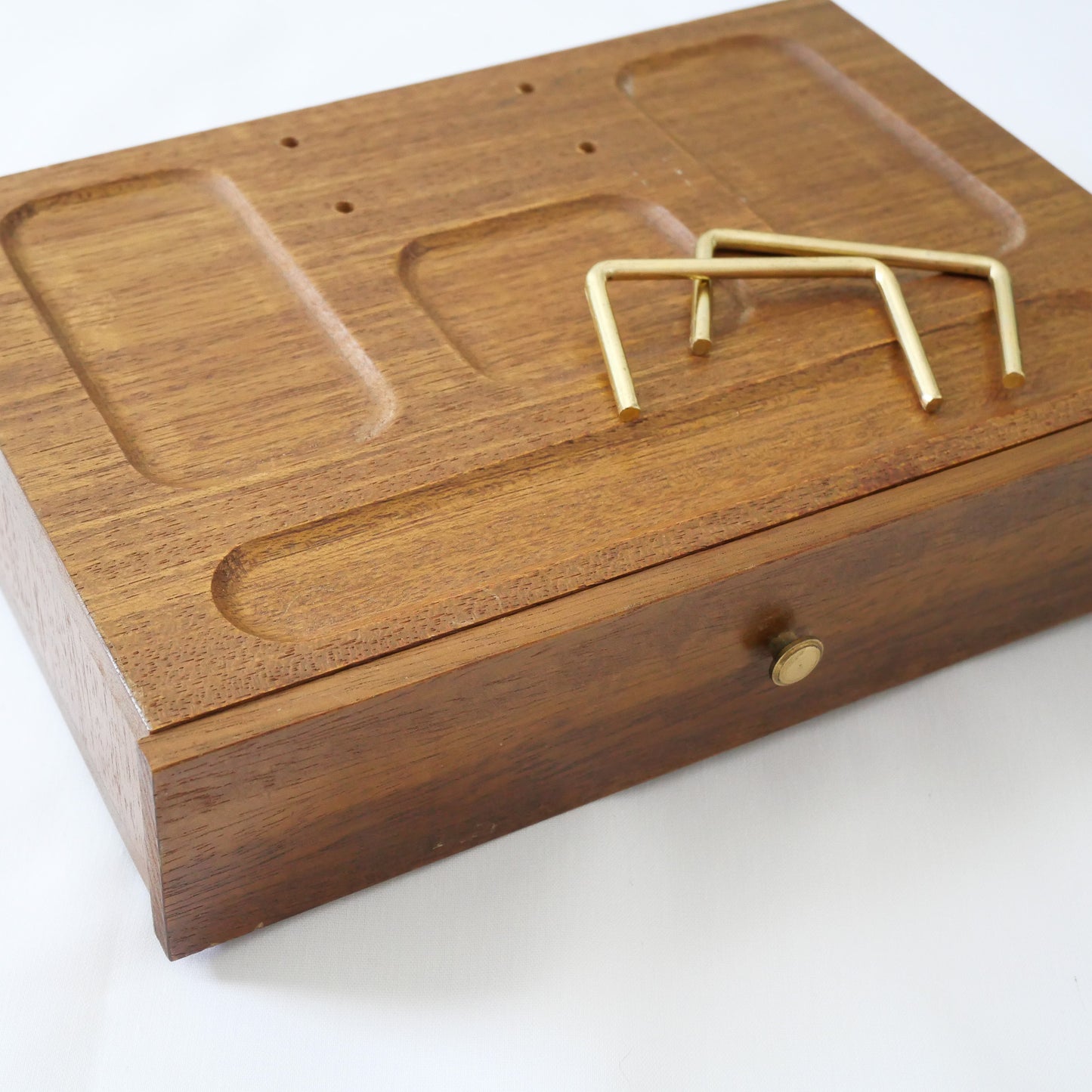 Wooden Mid-century Jewelry Box