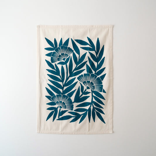 Block-printed Tea Towel