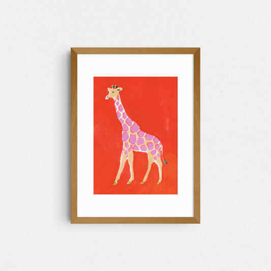 5 x 7 Giraffe Art Print