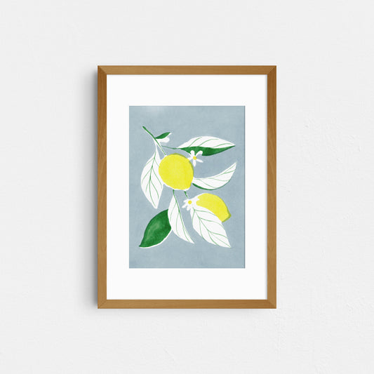 5 x 7 Lemons Art Print