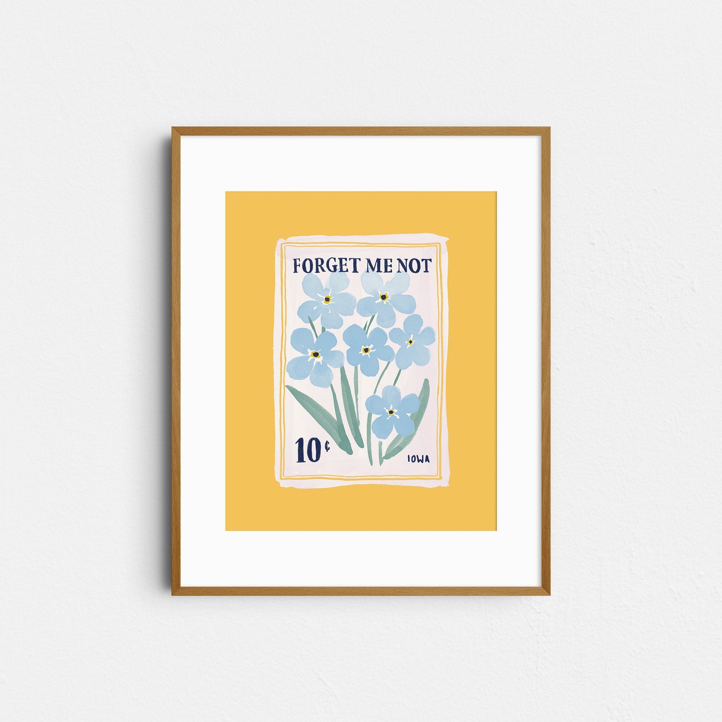 8 x 10 Forget Me Not Art Print