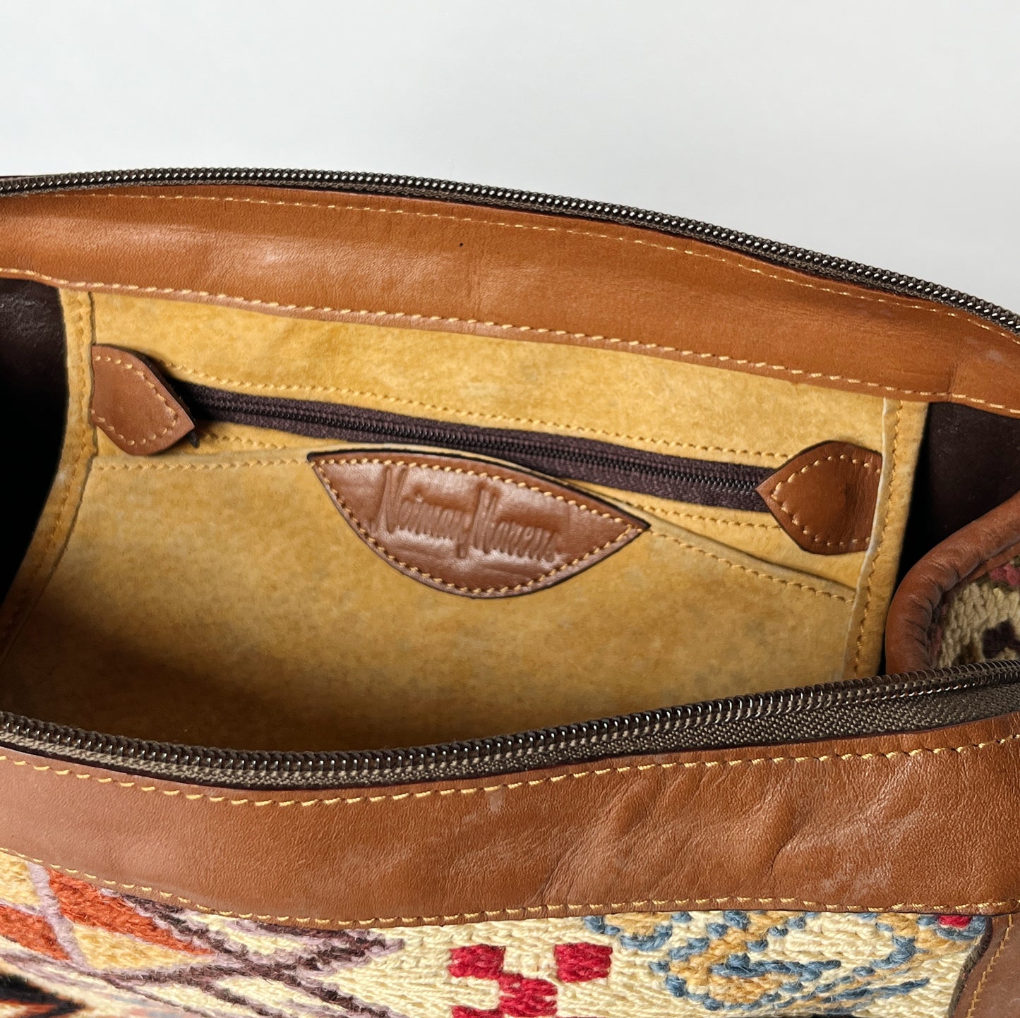 Vintage Nieman Marcus Woven Kilim Handbag