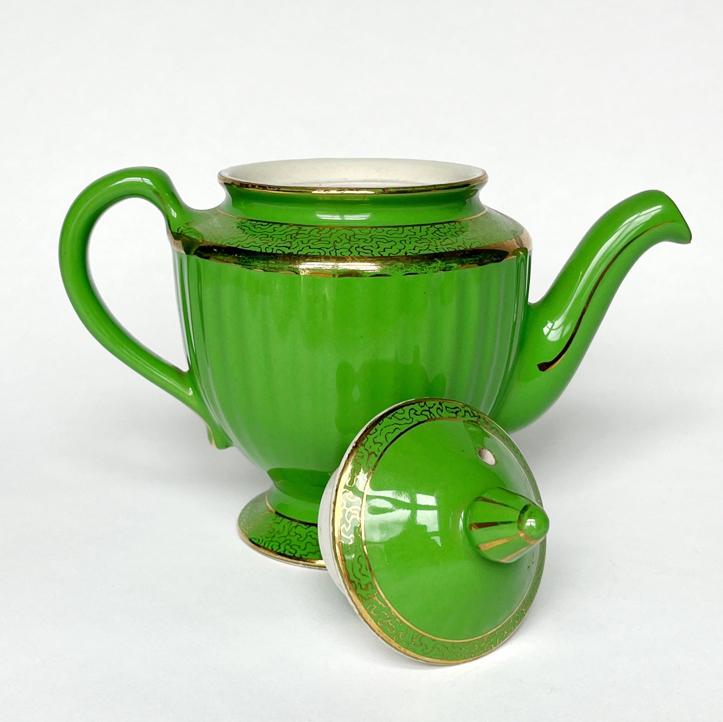 Vintage Green Teapot