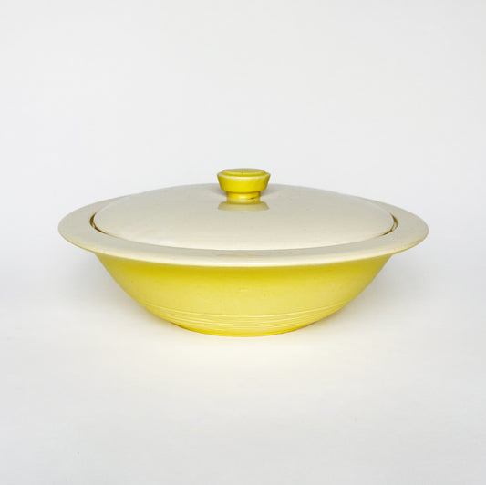 Vintage McCoy Lemon Yellow Serving Dish