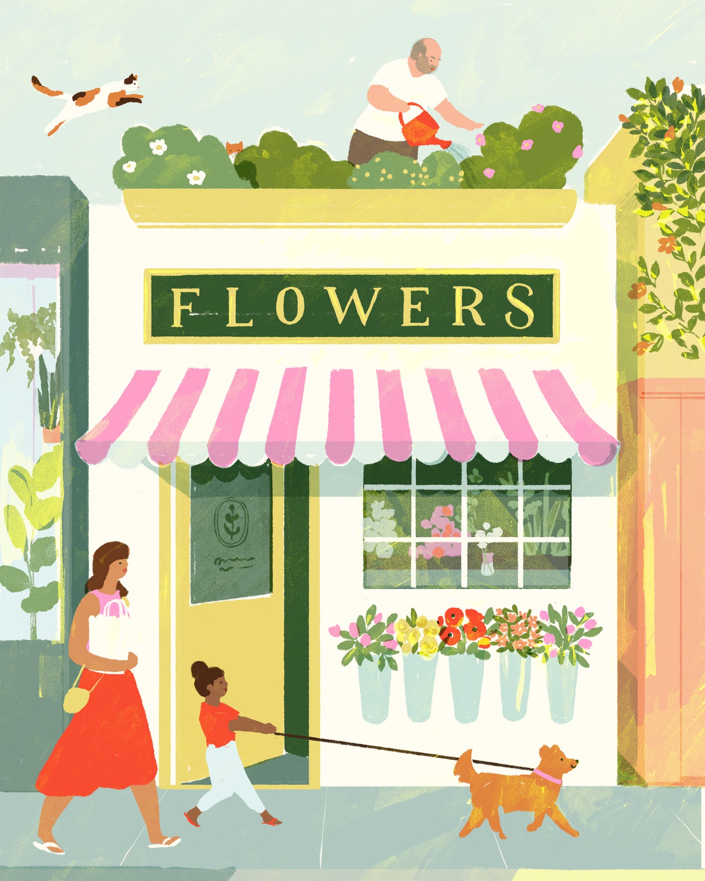 Flower Shop Illustration