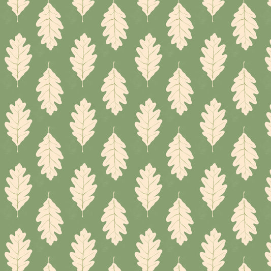 Oak Leaf Print - Green