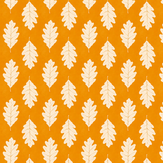 Oak Leaf Print - Orange