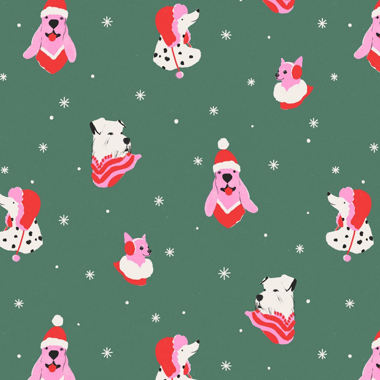 Holiday Dogs Print